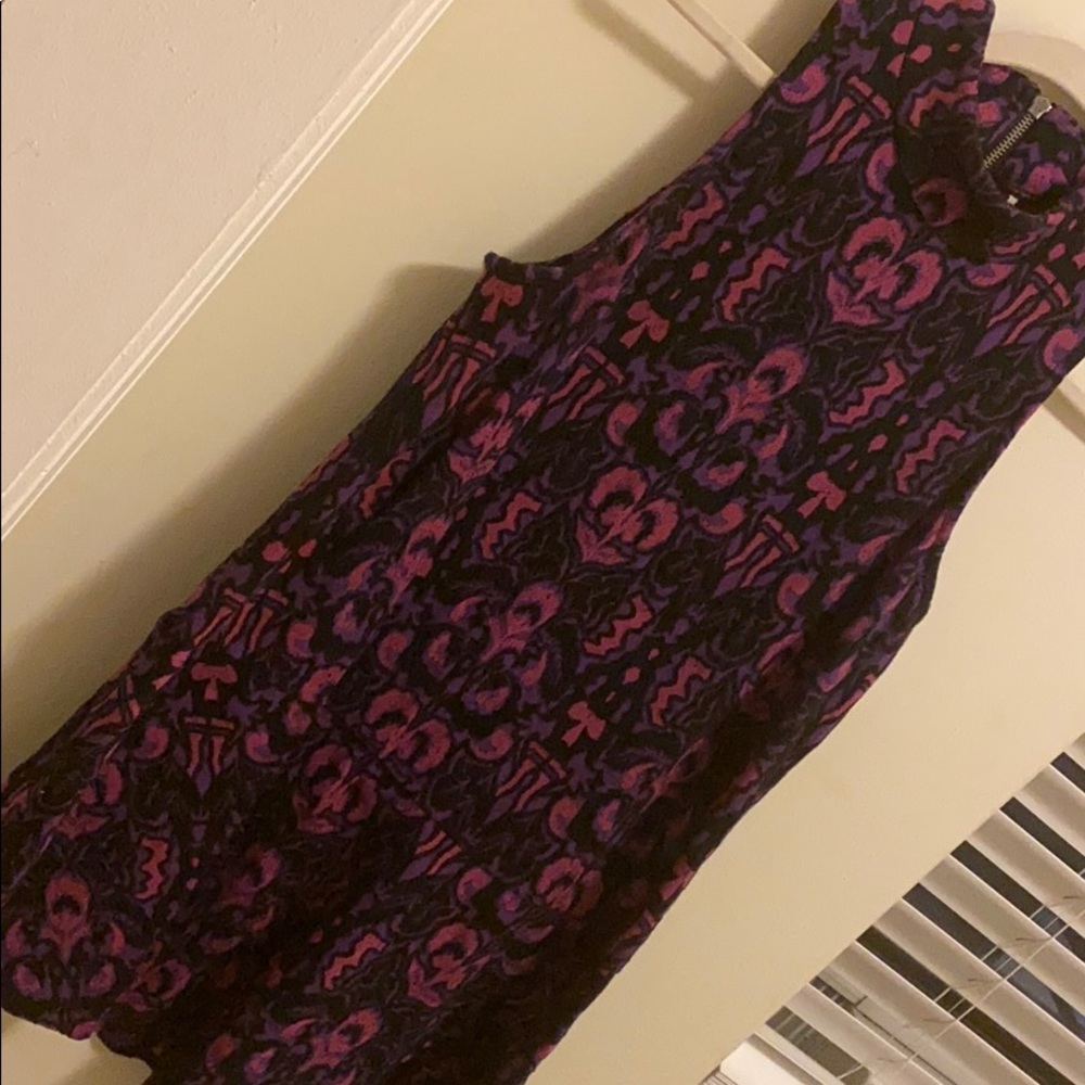 Free people Jacquard drop waist dress